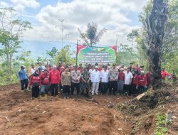 Wujudkan Ketahanan Pangan, Polsek Bojonggambir Tanam Jagung di Lahan Sawah Desa Mangkonjaya