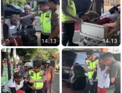 Kapolres Pekalongan Turun Tangan Bantu Korban Kecelakaan di Ketitang Bojong